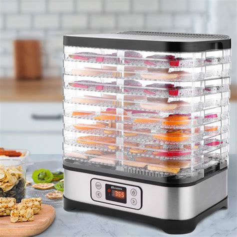 Food Dehydrator Machine, with Fruit Roll Sheet + 8 Trays.